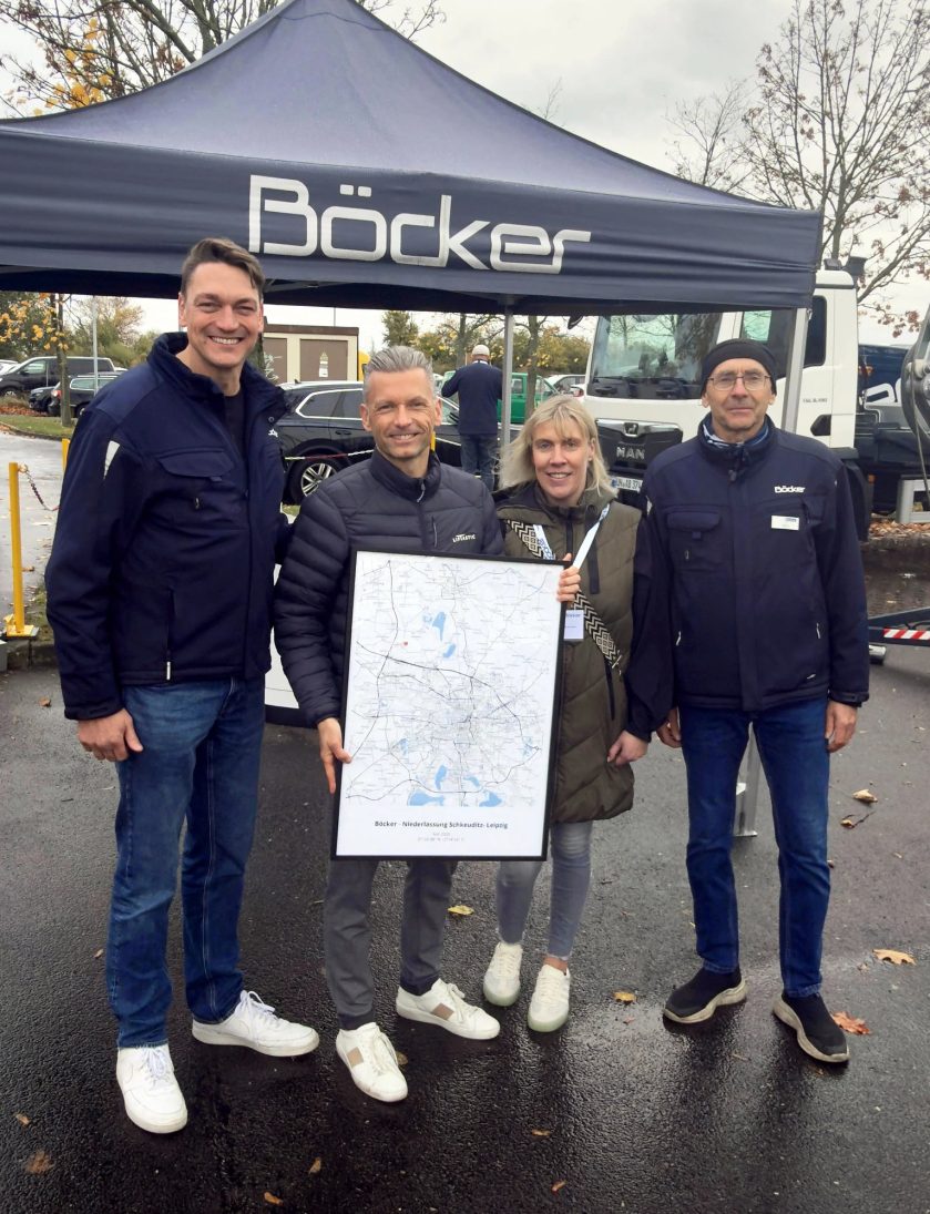 Böcker staff and partners at the Schkeuditz branch opening