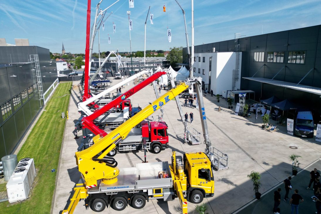 Aerial view of the Böcker works in Werne during the 360° Höhentage open house