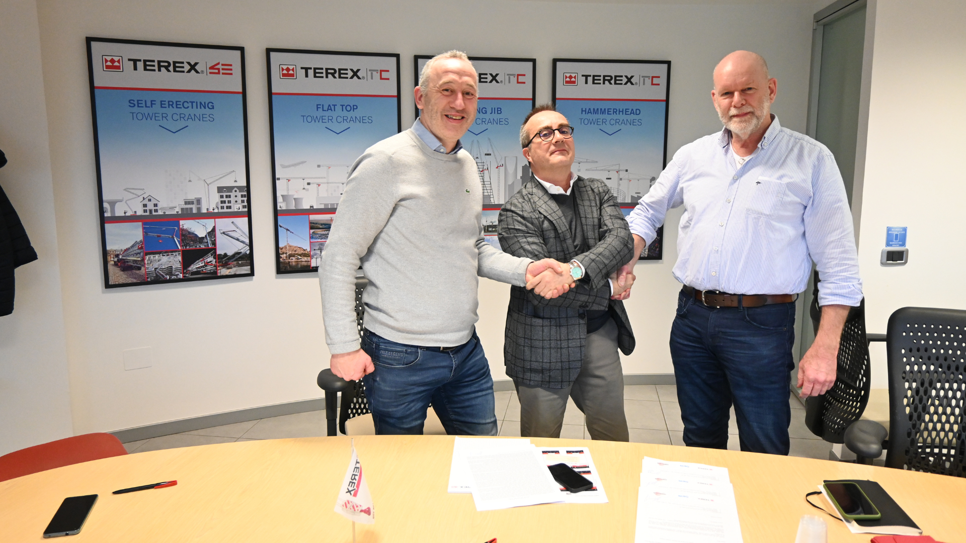 Terex CTT flat top tower crane of the type ordered by Stravers Torenkranen
