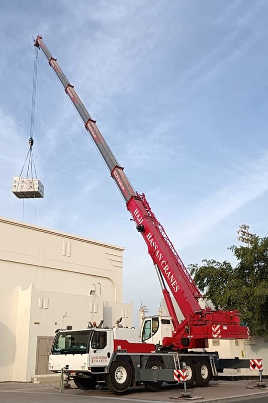 Liebherr LTM 1090-4.2 mobile crane delivered to Haji Hassan Cranes in Bahrain