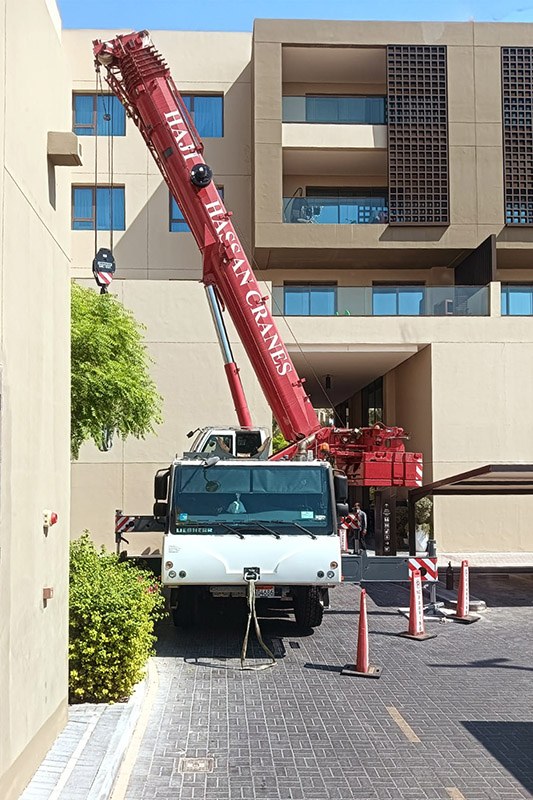 Haji Hassan Cranes team with a new Liebherr LTM 1090-4.2 all-terrain crane