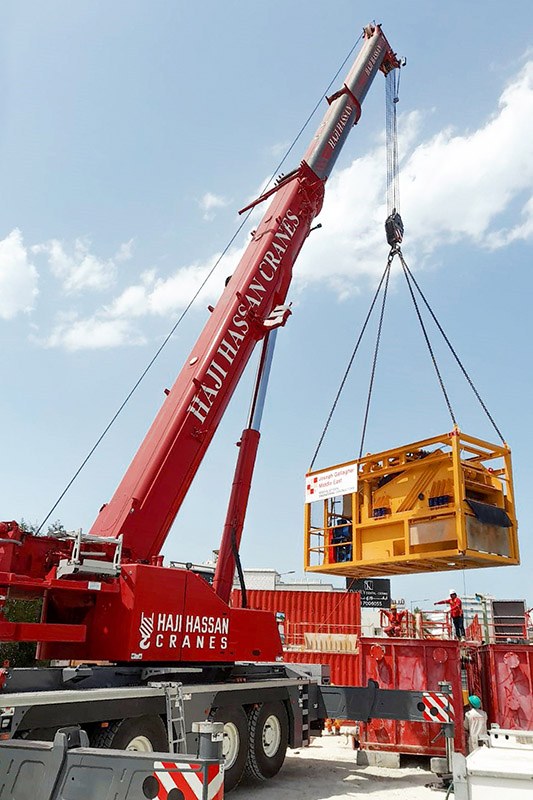 Liebherr LTM 1160-5.2 five-axle mobile crane for the Haji Hassan Cranes fleet in Bahrain