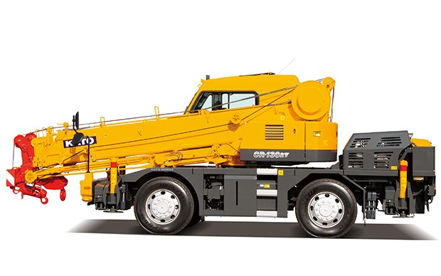 Kato CR-130RV city crane seen from the offside