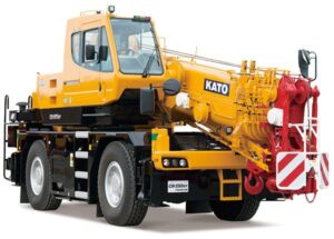 Kato CR-250RV 25-tonne CityRange crane with boom stowed