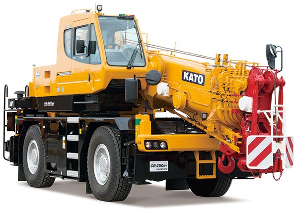 Kato CR-250RV 25-tonne CityRange crane with boom stowed