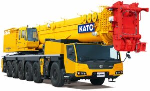 Kato KA-3000RX 300-tonne all terrain crane on its multi-axle carrier