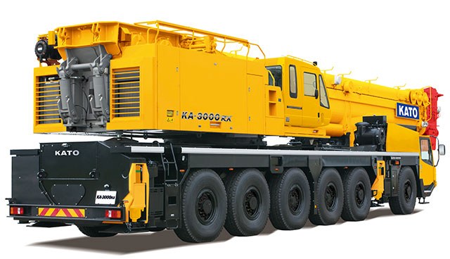 Kato KA-3000RX all terrain crane seen from the front