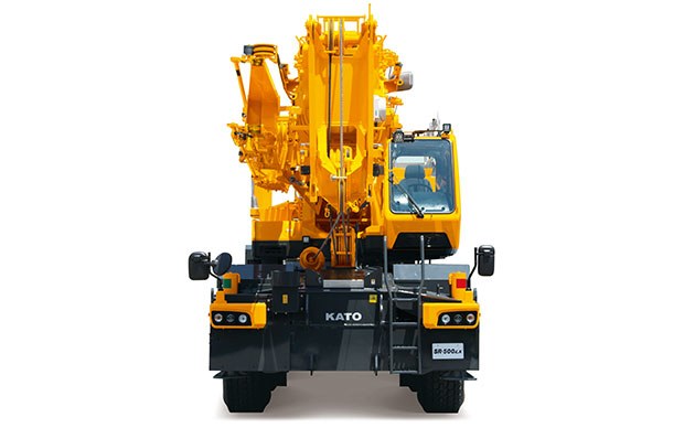 Kato SR-500LX rough terrain crane carrier and cab detail