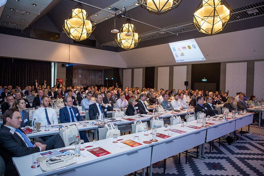 Delegates at the World Crane and Transport Summit in Amsterdam