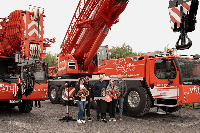 Liebherr LTM 1150-5.3 mobile cranes of Kran Voelkl