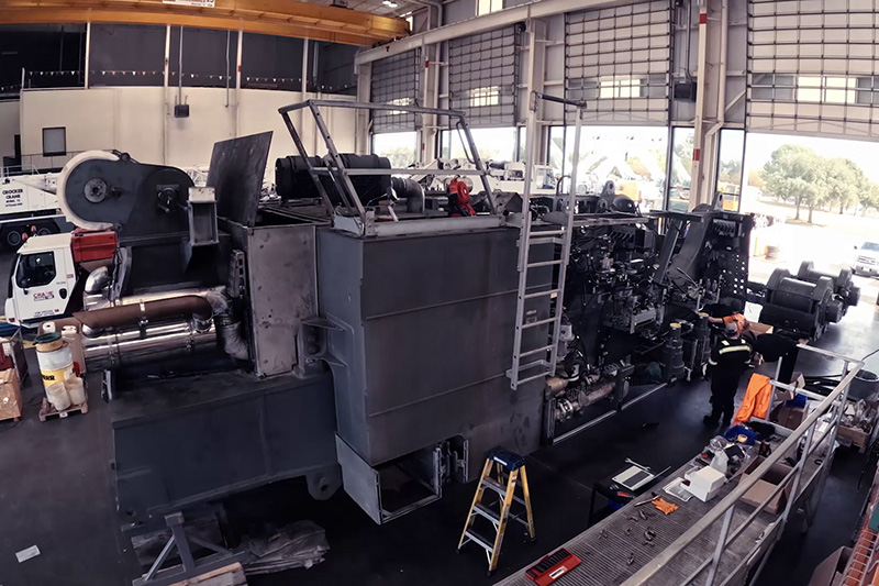 Liebherr HS 8300.1 duty cycle crawler crane overhauled for Matthews Brothers Dredging
