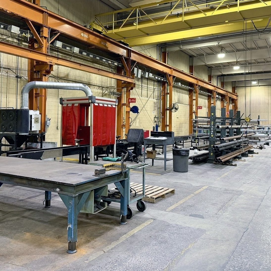 Prep and cutting bay of the Manitowoc Rapid Response Shop at Shady Grove
