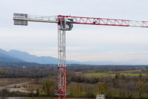 Terex CTT flat top tower crane of the type ordered by Proschwitz of Hamburg