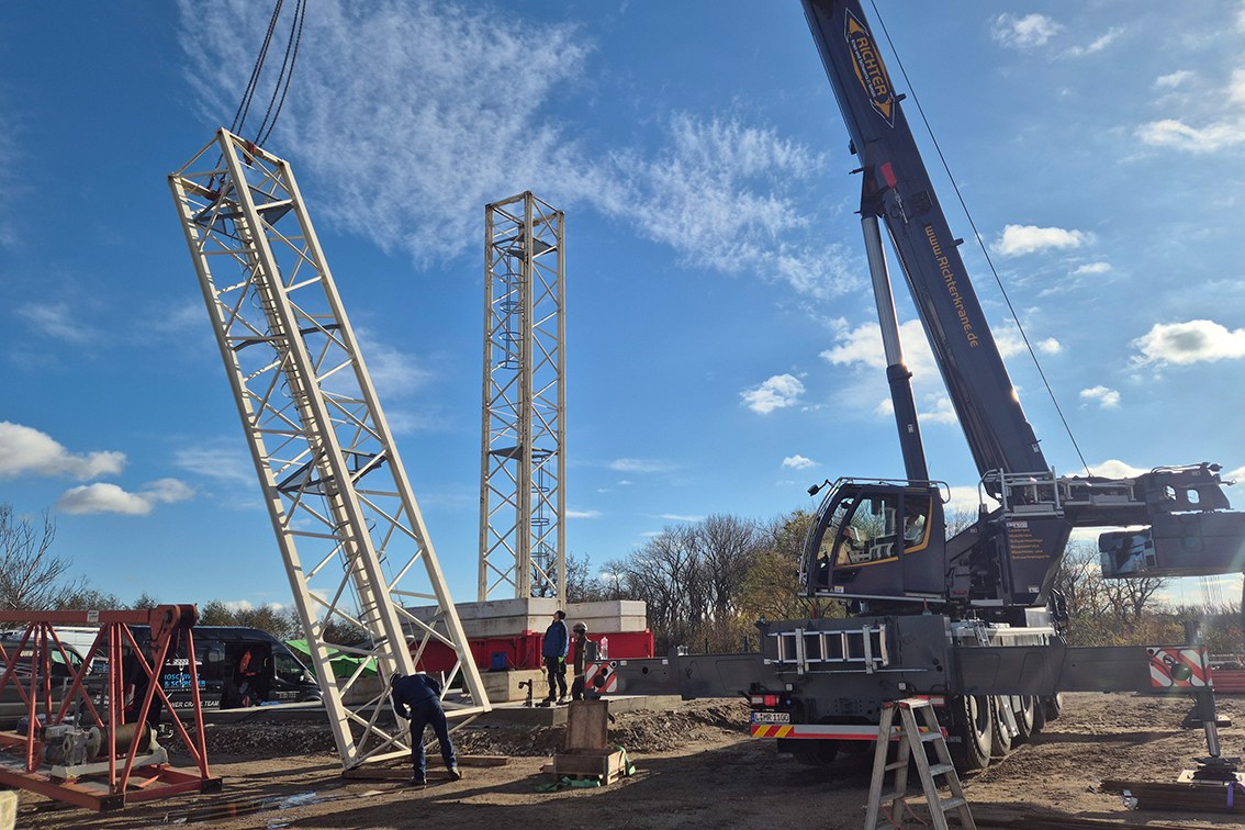 Liebherr LTM 1100-5.3 mobile crane in the fleet of Richter Kran und Schwerlast