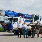 Liebherr LTM 1055-3.3 mobile crane handover to Marcus Riedelsheimer Autokran Dienste at the Liebherr plant in Ehingen