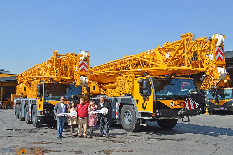 Liebherr LTM 1120-4.1 mobile crane in the Magruber fleet in Mexico City