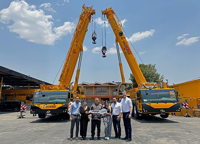 Magruber's Liebherr LTM 1160-5.2 and LTM 1230-5.1 mobile cranes
