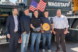 Liebherr MK 140-5.1 mobile construction crane handed over to Wagstaff Crane Service at Conexpo 2026