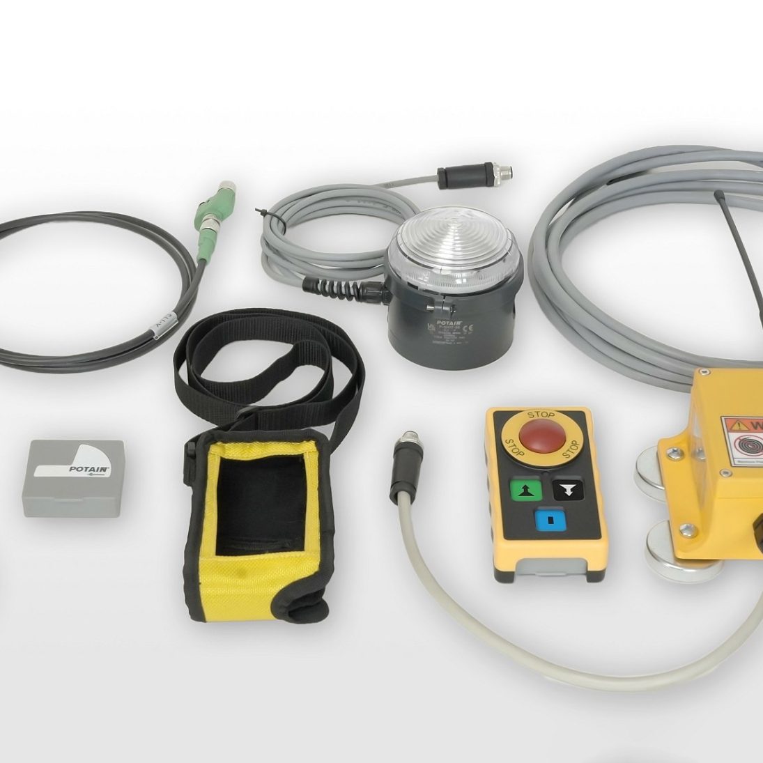Components of the Potain ProTECHtor maintenance safety system