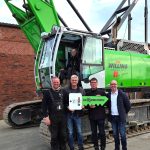 Sennebogen 670 E duty cycle crane handover to J.u.H. van der Linde