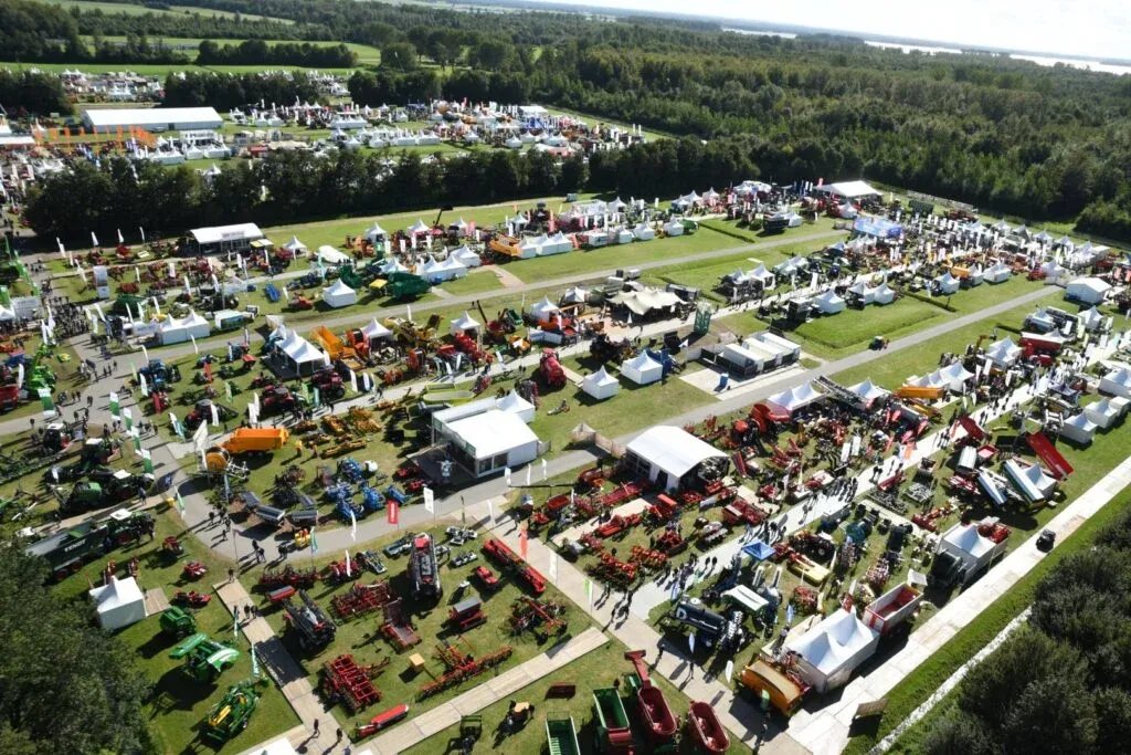 Aerial view of the Groen Techniek Holland show site in Biddinghuizen