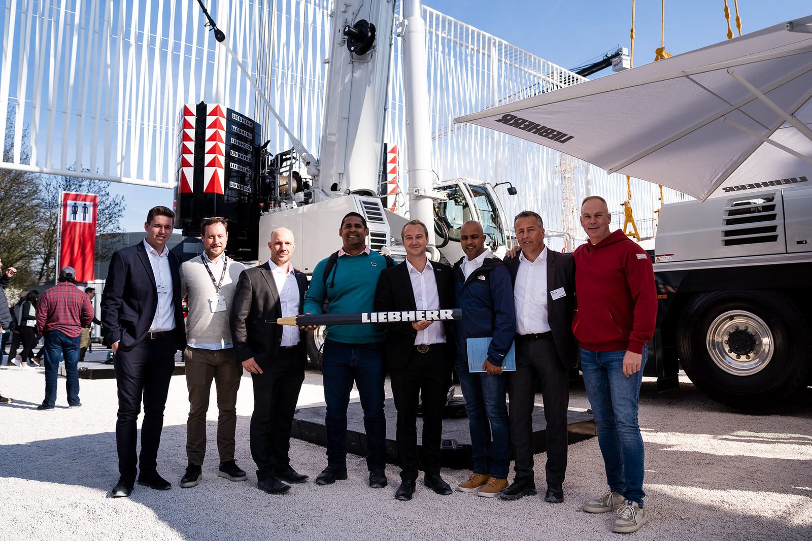 Handover of Africa's first Liebherr LTM 1400-6.1 mobile crane to Concord Cranes at Bauma 2025