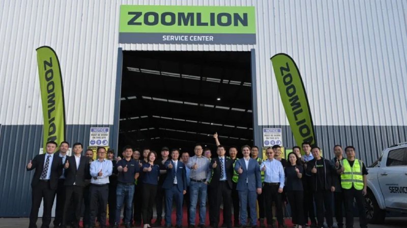 Opening ceremony at the new Zoomlion service centre in Brisbane, Australia